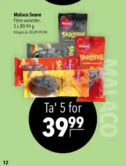 Citti Malaco Snøre tilbud