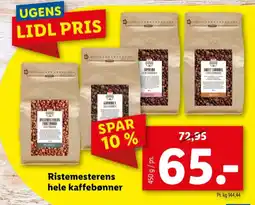Lidl Kaffebønner tilbud