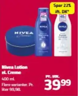 Fleggaard Nivea Lotion el. Creme tilbud