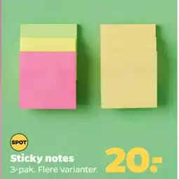 Netto Sticky notes tilbud