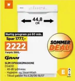 Power SLIM OPVASKEMASKINE tilbud