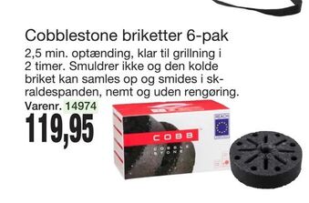 Harald Nyborg Cobblestone briketter 6-pak tilbud