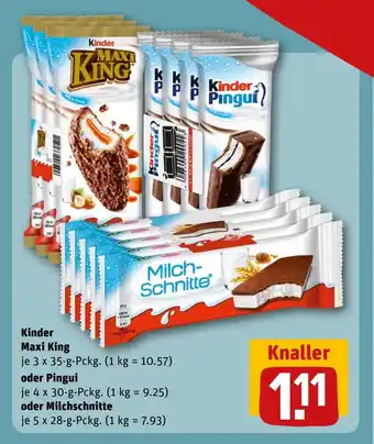 REWE Kinder Maxi King tilbud