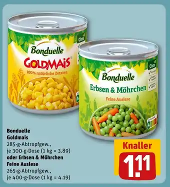 REWE Bonduelle Goldmais tilbud