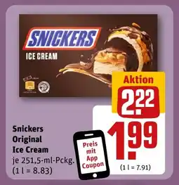 REWE DE Snickers Original Ice Cream tilbud