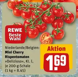 REWE DE Mini Cherry Rispentomaten tilbud