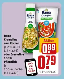 REWE DE Rama Cremefine zum Kochen tilbud