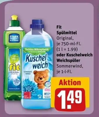 REWE Fit Spülmittel tilbud