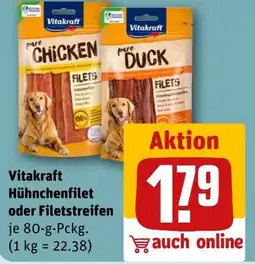 REWE DE Vitakraft Hühnchenfilet oder Filetstreifen tilbud