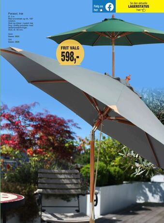 Harald Nyborg Parasol, træ tilbud