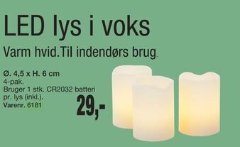 Harald Nyborg LED lys i voks tilbud