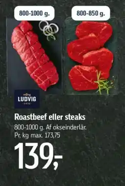 Føtex Roastbeef eller steaks tilbud