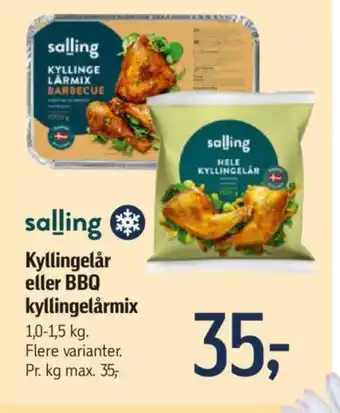 Føtex Kyllingelår eller BBQ kyllingelårmix tilbud