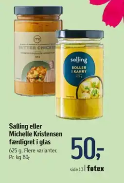 Føtex Salling eller Michelle Kristensen færdigret i glas tilbud