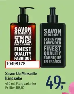 Føtex Savon De Marseille håndsæbe tilbud