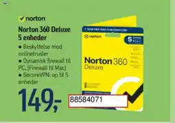 Føtex Norton 360 Deluxe 5 enheder tilbud