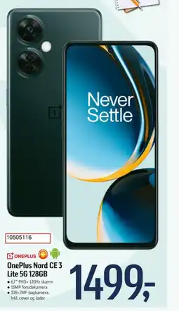 Føtex OnePlus Nord CE 3 Lite 5G 128GB tilbud