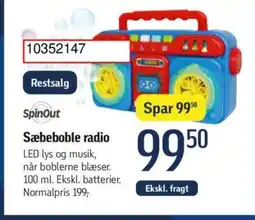 Føtex Sæbeboble radio tilbud