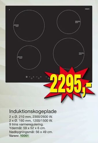 Induktionskogeplade