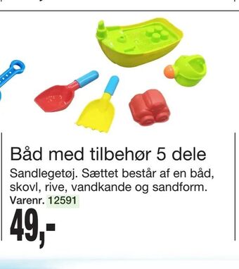Harald Nyborg Båd med tilbehør 5 dele tilbud