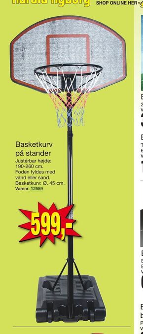 Harald Nyborg Basketkurv på stander tilbud