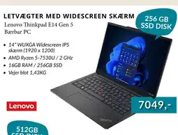 EDB Center Lenovo Thinkpad E14 Gen 5 Bærbar PC tilbud