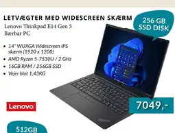 CBC Lenovo Thinkpad E14 Gen 5 Bærbar PC tilbud