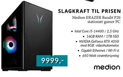 Medion ERAZER Bandit P20 stationær gamer PC