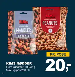 Let-Køb KIMS NØDDER tilbud