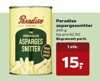Paradiso aspargessnitter