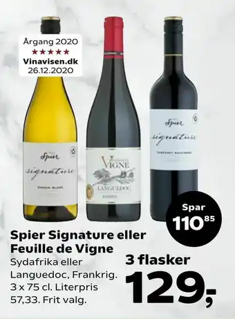 Dagli'Brugsen Spier Signature eller Feuille de Vigne tilbud