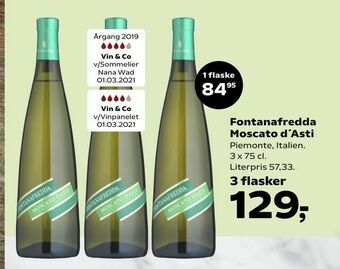 Dagli'Brugsen Fontanafredda Moscato d'Asti tilbud