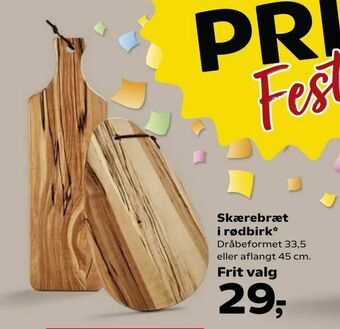 Skærebræt i rødbirk
