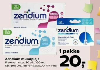 Kvickly Zendium mundpleje tilbud