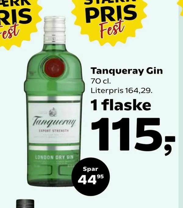 Tanqueray Gin tilbud hos Kvickly