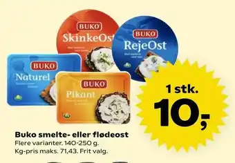 Kvickly Buko smelte- eller flødeost tilbud
