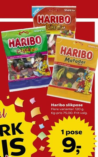 Kvickly Haribo slikpose tilbud
