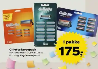 Kvickly Gillette largepack tilbud