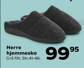 Kvickly Herre hjemmesko tilbud