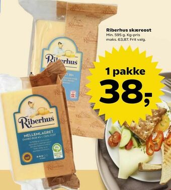 Kvickly Riberhus skæreost tilbud