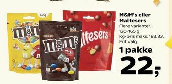 Kvickly M&M's eller Maltesers tilbud