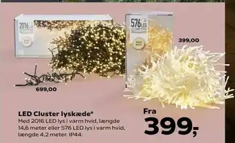 Kvickly LED Cluster lyskæde tilbud