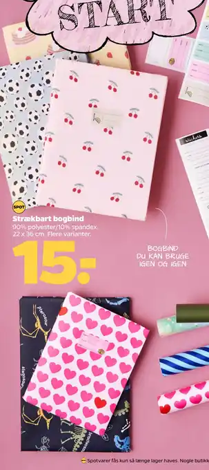 Netto Strækbart bogbind tilbud