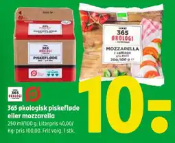 Coop 365 365 økologisk piskefløde eller mozzarella tilbud