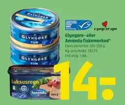 Coop 365 Glyngøre- eller Amanda fiskemarked tilbud