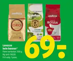 Coop 365 Lavazza hele bønner tilbud