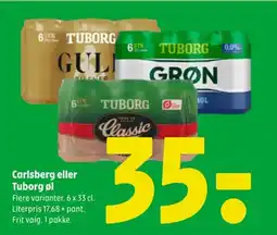 Coop 365 Carlsberg eller Tuborg øl tilbud