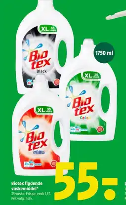 Coop 365 Biotex flydende vaskemiddel tilbud