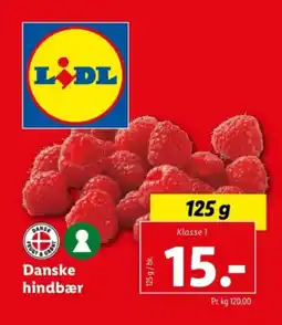 Lidl Danske hindbær tilbud