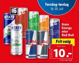 Lidl State Energy eller Red Bull tilbud